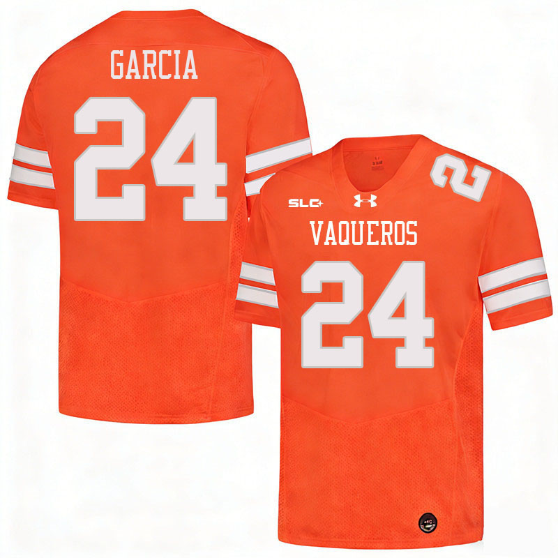UT Rio Grande Valley Vaqueros #24 Fabian Garcia College Football Jerseys,Uniforms-Orange